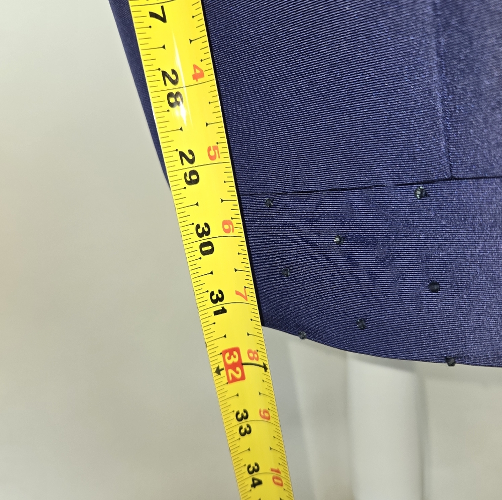 10O% Silk Olga Banartsev, Royal Blue strapless Corset  Cocktail dress size 4 - Picture 8 of 16
